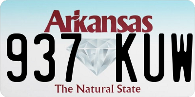 AR license plate 937KUW