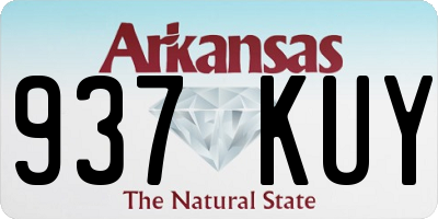 AR license plate 937KUY