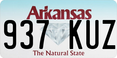 AR license plate 937KUZ