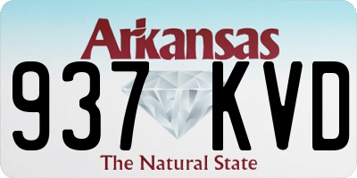 AR license plate 937KVD