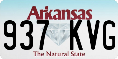 AR license plate 937KVG