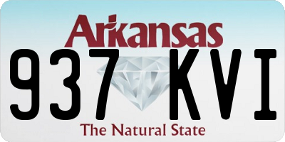 AR license plate 937KVI