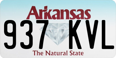 AR license plate 937KVL