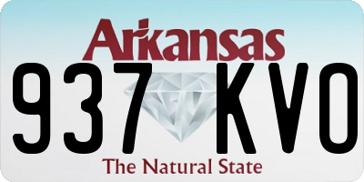 AR license plate 937KVO