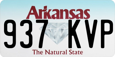 AR license plate 937KVP