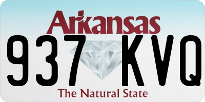 AR license plate 937KVQ