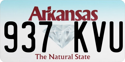 AR license plate 937KVU