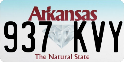 AR license plate 937KVY