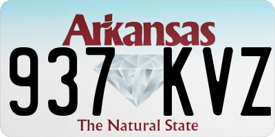 AR license plate 937KVZ