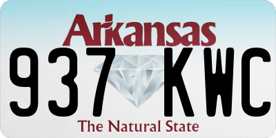 AR license plate 937KWC
