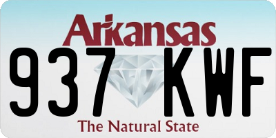 AR license plate 937KWF