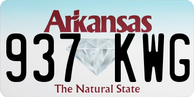 AR license plate 937KWG
