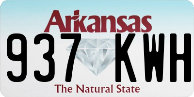 AR license plate 937KWH