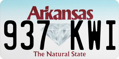 AR license plate 937KWI