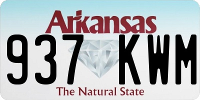 AR license plate 937KWM