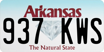 AR license plate 937KWS