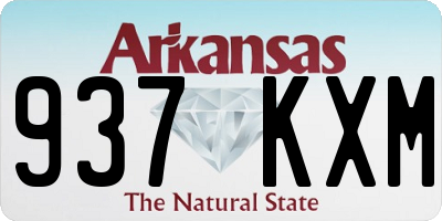 AR license plate 937KXM