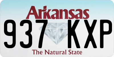 AR license plate 937KXP