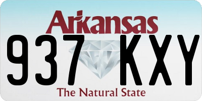 AR license plate 937KXY