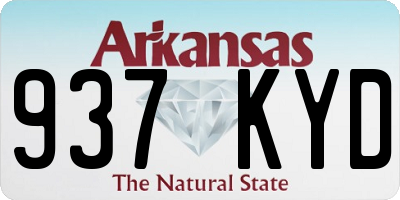 AR license plate 937KYD