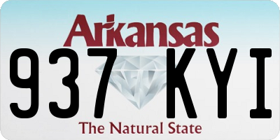 AR license plate 937KYI