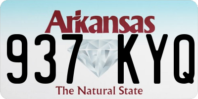 AR license plate 937KYQ