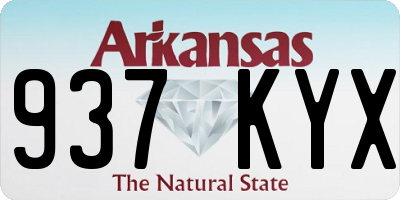 AR license plate 937KYX