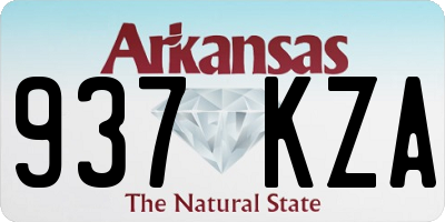 AR license plate 937KZA
