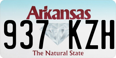 AR license plate 937KZH