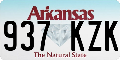 AR license plate 937KZK