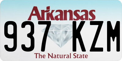 AR license plate 937KZM