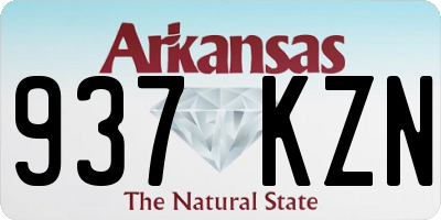 AR license plate 937KZN