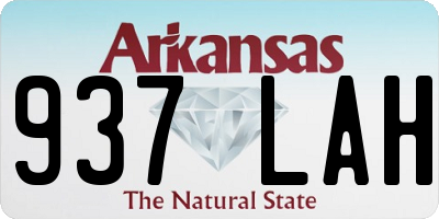 AR license plate 937LAH