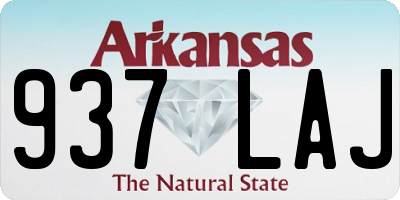 AR license plate 937LAJ