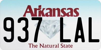AR license plate 937LAL