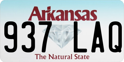 AR license plate 937LAQ