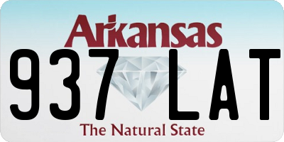 AR license plate 937LAT