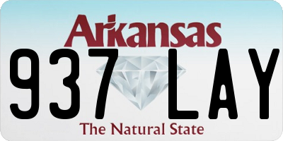 AR license plate 937LAY