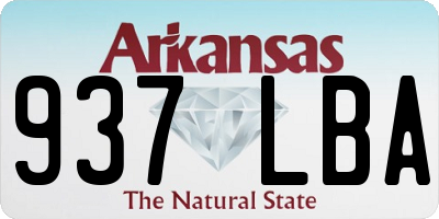 AR license plate 937LBA