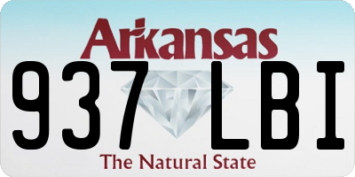AR license plate 937LBI