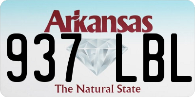 AR license plate 937LBL