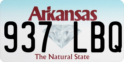 AR license plate 937LBQ