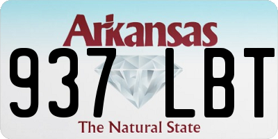AR license plate 937LBT
