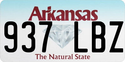 AR license plate 937LBZ
