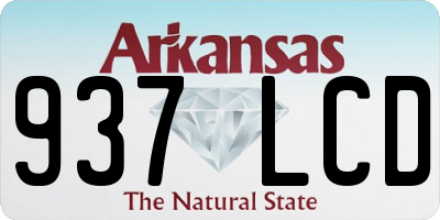 AR license plate 937LCD