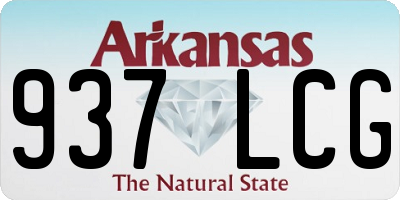 AR license plate 937LCG