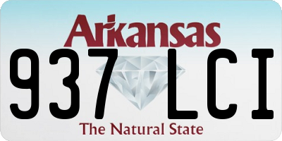 AR license plate 937LCI