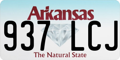 AR license plate 937LCJ