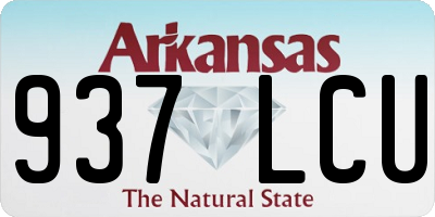 AR license plate 937LCU