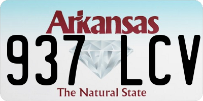 AR license plate 937LCV